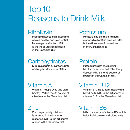 Top 10 Reasons to Drink MIlk